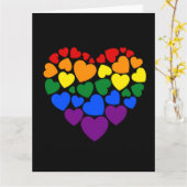 Stolz schwuler Regenbogenfarben Herz für Liebe Karte (Gelbe Blume)