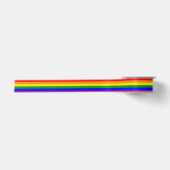 STOLZ SCHWULER STOLZ FARBEN REGENBOGENFARBE FLAGGE SATINBAND (Vorderseite)