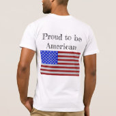 Stolz sein amerikanischer Stil T-Shirt (Rückseite)