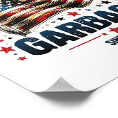 Stolz, seit 2016 Garbyge Funny US Flag Trum zu sei Poster (Ecke)