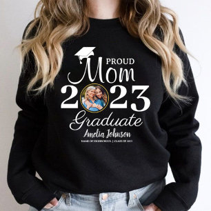 Stolz Senior Mama Abschluss 1 Foto T-Shirt