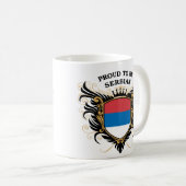 Stolz, serbisch zu sein kaffeetasse (VorderseiteRechts)