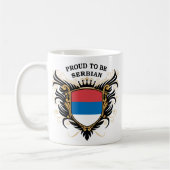 Stolz, serbisch zu sein kaffeetasse (Links)