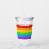 Stolz Sipper: Regenbogenflagge Acryltrinkbecher (Links)