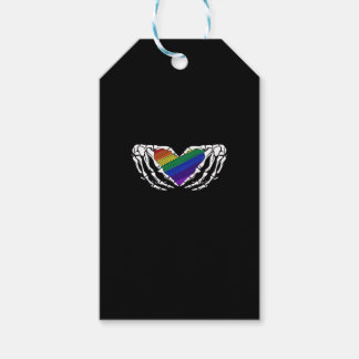 Stolz - Skeletthandschuhe, die das Herz klassisch  Geschenkanhänger