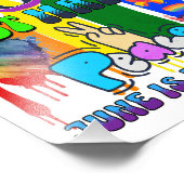 Stolz | Spread Liebe nicht hassen Fotodruck (Ecke)