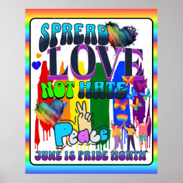 Stolz | Spread Liebe nicht hassen Poster