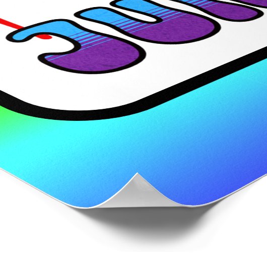 Stolz | Spread Liebe nicht hassen Poster (Ecke)