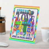 Stolz | Spread Liebe nicht hassen Sockelschild (In SItu)