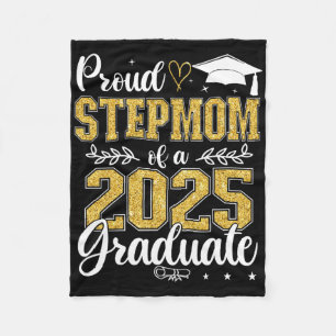 Stolz Stepmuth mit einer Cl of 2025 Graduate Senio Fleecedecke