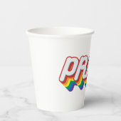 Stolz | Stil der 70er Jahre Pappbecher (Vorderseite)