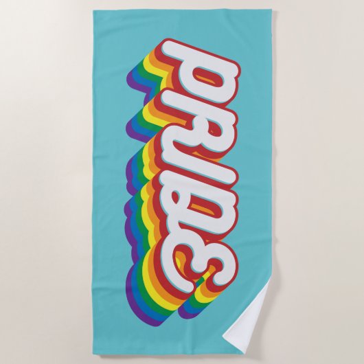 Stolz| Stil der 70er Jahre Strandtuch (Vorderseite)