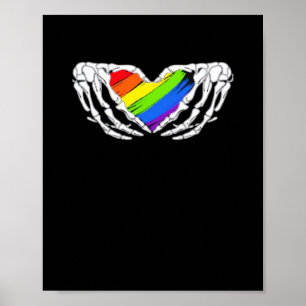 Stolz - Stolze SkelettHände mit Herz 2 Klassik Poster