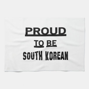 Stolz, südkoreanisch zu sein geschirrtuch
