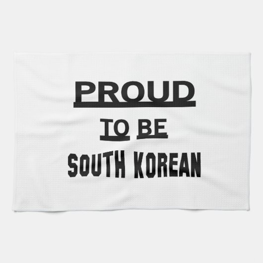 Stolz, südkoreanisch zu sein geschirrtuch (Horizontal)