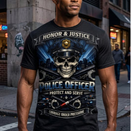 Stolz-T-Shirt für Polizeibeamte Tri-Blend Shirt
