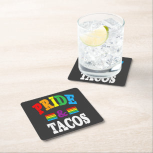 Stolz-Tacos Lgbt Rechteckiger Pappuntersetzer