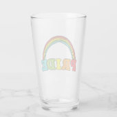 Stolz Text und Regenbogen Glas (Rückseite)