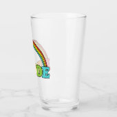 Stolz Text und Regenbogen Glas (Links)