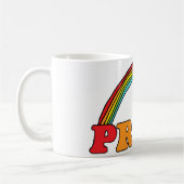 Stolz Text und Regenbogen Kaffeetasse (Links)