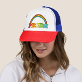 Stolz Text und Regenbogen Truckerkappe (Beispiel)