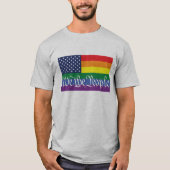 Stolz-themenorientierte amerikanische Flagge T-Shirt (Vorderseite)