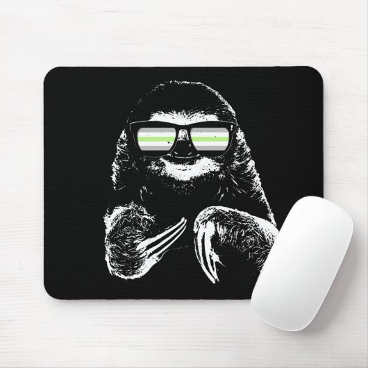 Stolz-Trägheit Agender Flaggen-Sonnenbrille Mousepad (Mit Mouse)