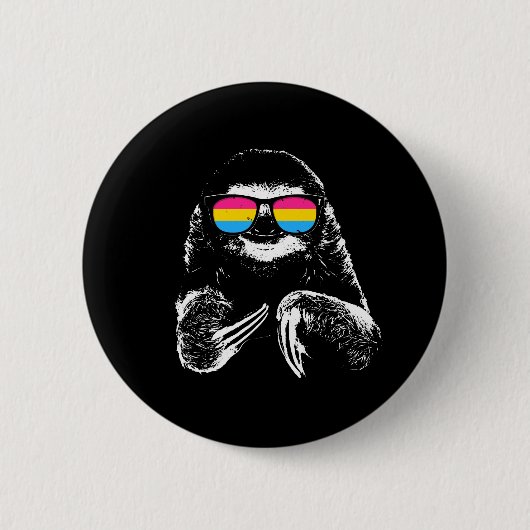 Stolz-Trägheits-Pansexual Flaggen-Sonnenbrille Button (Vorderseite)