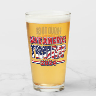 Stolz Trump unterstützen Glas