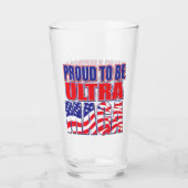 Stolz Trump unterstützen Glas (Vorderseite)