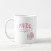 Stolz u. Opfer - weiblicher Soldat Kaffeetasse (Links)