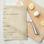 Stolz-u. Vorurteil-erstes Seiten-Geschirrtuch Handtuch (Viertel Falte)