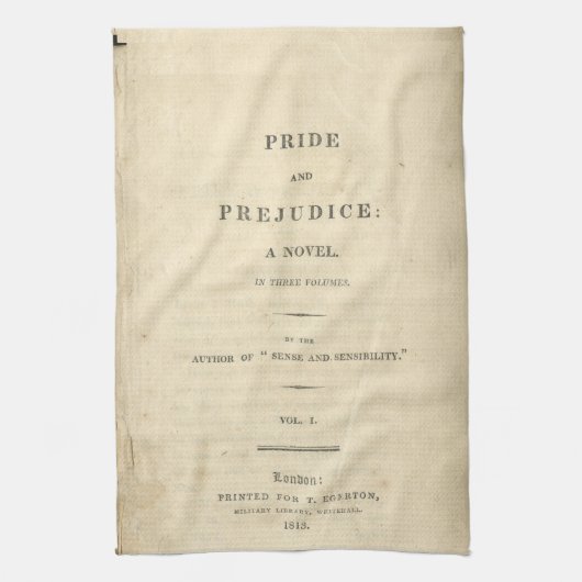 Stolz-u. Vorurteil-erstes Seiten-Geschirrtuch Handtuch (Vertikal)