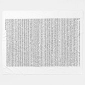 Stolz u. Vorurteil, Text Ch.1, 2,3 Janes Austin Fleecedecke (Vorderseite (Horizontal))