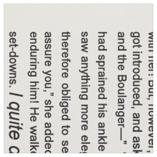 Stolz u. Vorurteil, Text Ch.1, 2,3 Janes Austin Stoff (Nahaufnahme)