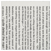 Stolz u. Vorurteil, Text Ch.1, 2,3 Janes Austin Stoff (Muster)