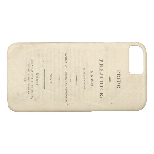 Stolz-u. Vorurteil-Titelblatt-Telefon-Kasten Case-Mate iPhone Hülle (Rückseite (Horizontal))