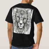 Stolz über das Löwenzeichen T-Shirt (Rückseite)
