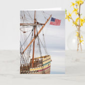 Stolz über Mayflower II fliegen Karte (Gelbe Blume)