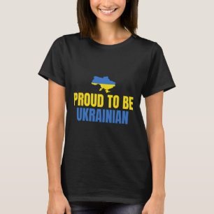 Stolz, Ukrainer zu sein, T-Shirt Ukraine-Flagge 