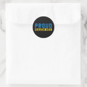 stolz Ukrainisch Runder Aufkleber (Tasche)