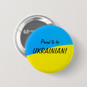 Stolz, ukrainisch zu sein button (Vorne & Hinten)