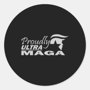 Stolz Ultra Maga Trump Anti Joe Biden Ultra Maga Runder Aufkleber
