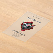 Stolz und Stärke, ein amerikanischer Stier Acryleinladungen (Ablage )