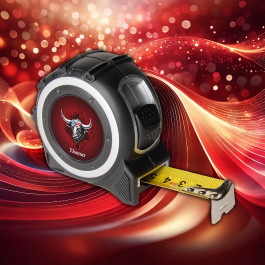 Stolz und Stärke, ein amerikanischer Stier Maßband