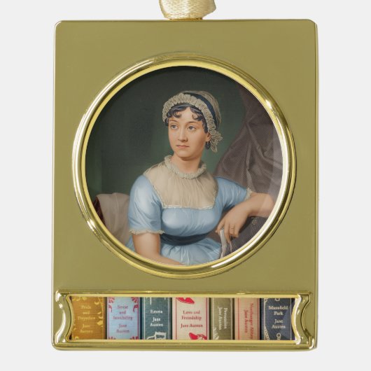 Stolz und Vorurteil Banner-Ornament Gold (Vorderseite)