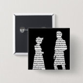 Stolz und Vorurteil Button (Vorne & Hinten)