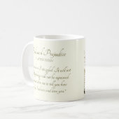 Stolz und Vorurteil Darcy Liebe Beichte Kaffeetasse (Vorderseite Links)