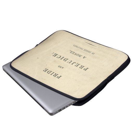 Stolz-und Vorurteil-Erstausgabe-Neopren-Abdeckung Laptopschutzhülle (Vorne Knopf)