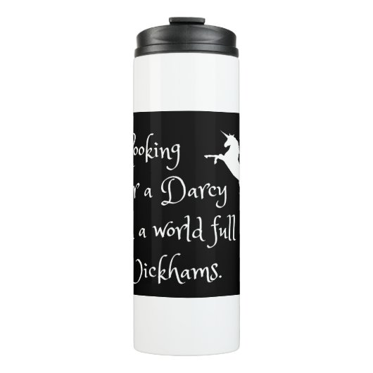 Stolz und Vorurteil Funny Darcy Jane Austen Thermosbecher (Vorderseite)
